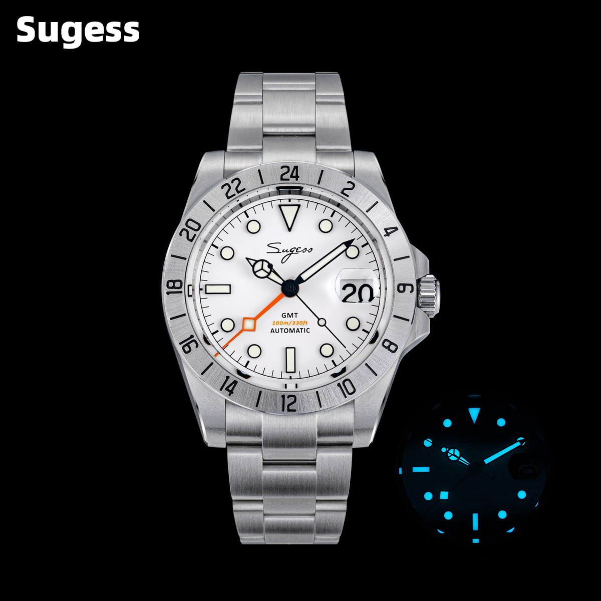 Rolex Watch Submariner - Sugess Herrenuhr GMT Automatik Peacock SL3032