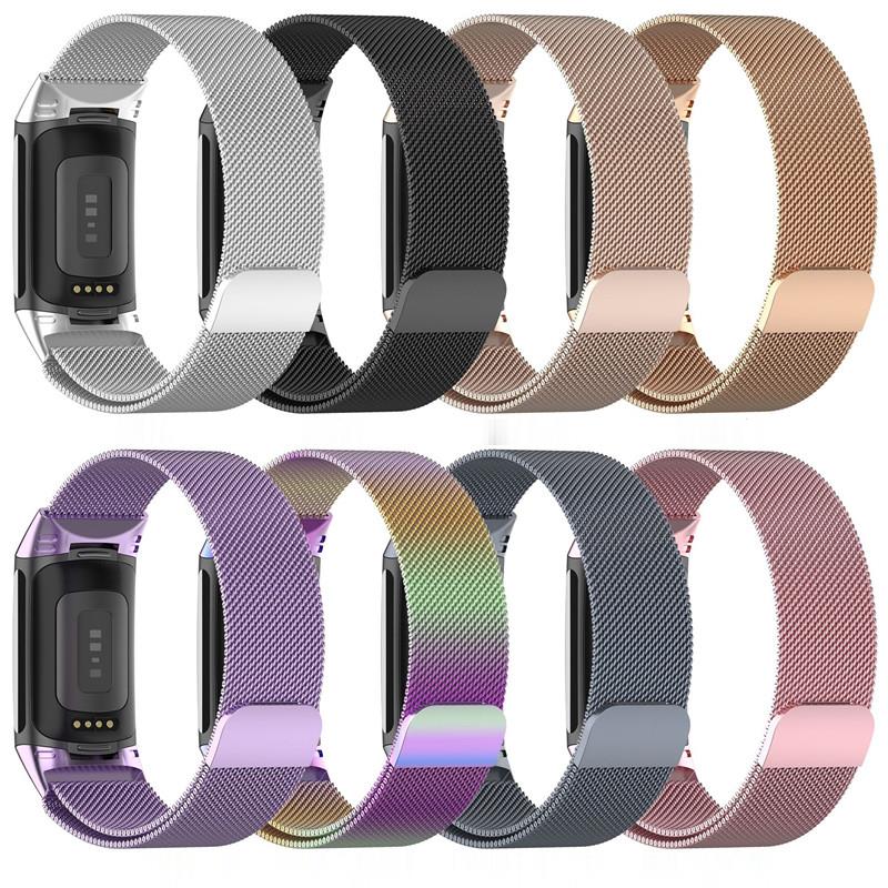 Mesh Strap Metal - Metallarmband für Fitbit Charge 5 6