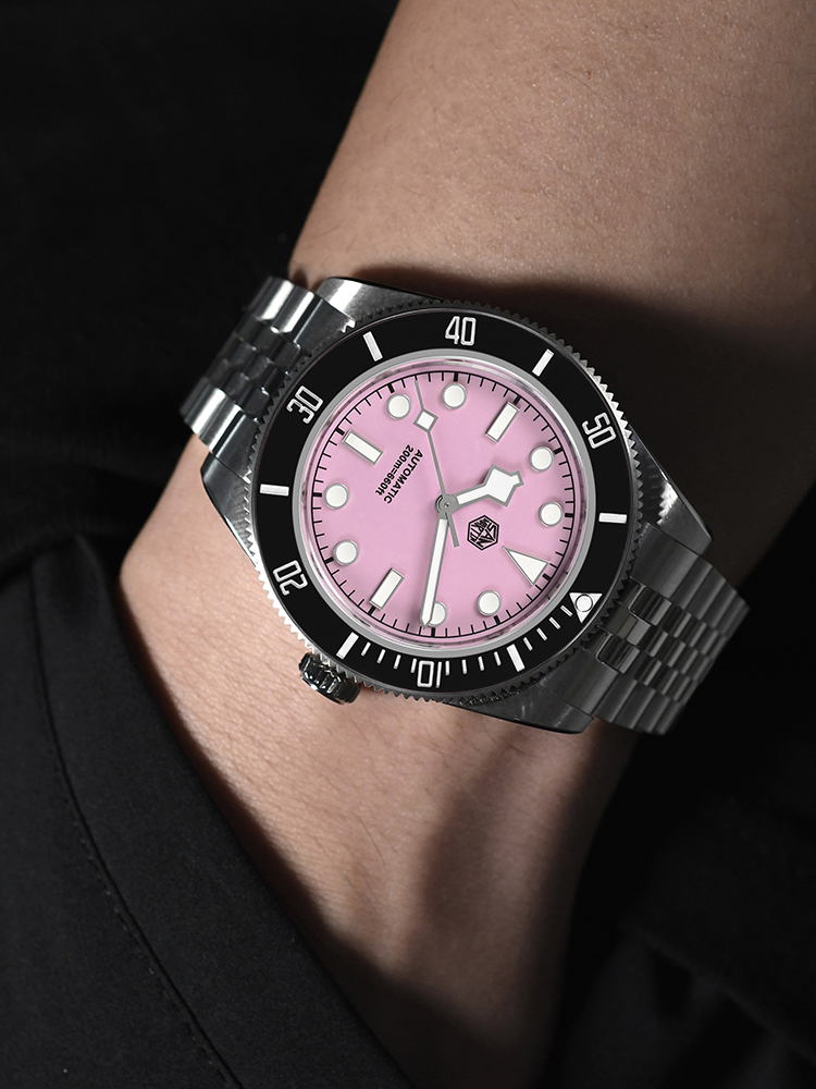 San Martin 40 mm rosa BB-Tauch – Rolex Watch Submariner Bewertung und Preis
