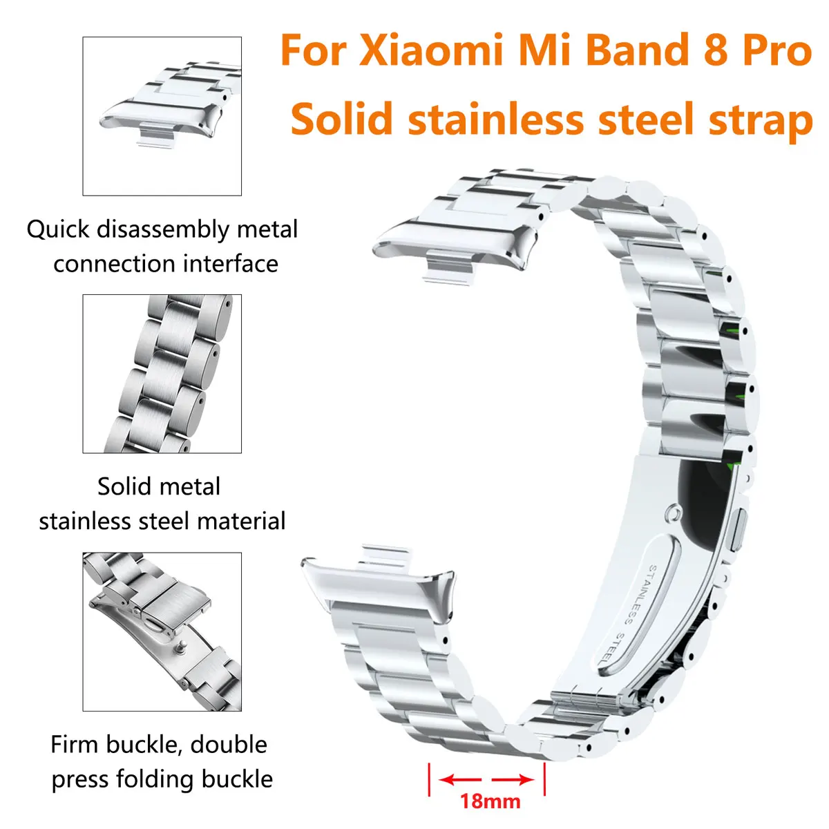 Geeignet für Xiaomi Band 8Pro  – Mesh Strap Metal Bewertung und Preis