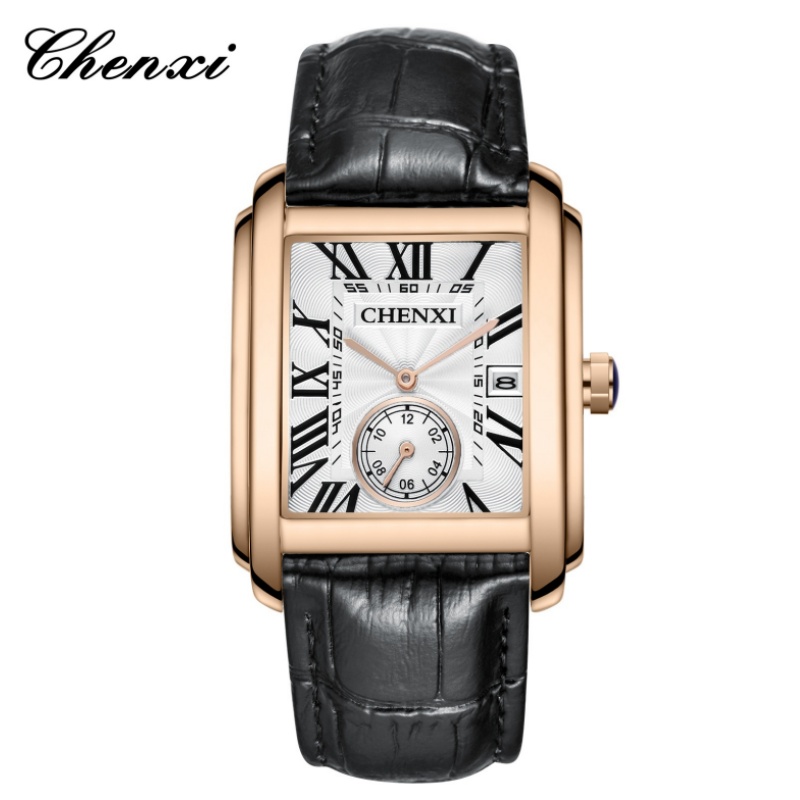 CHENXI 8216 Mode Klassische Qu – Leather Watch Band Men Bewertung und Preis