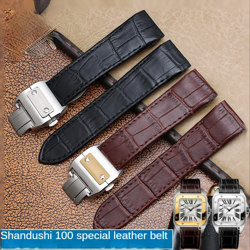 Echtes Lederarmband für Cartie – Cartier Watch Santos Bewertung und Preis