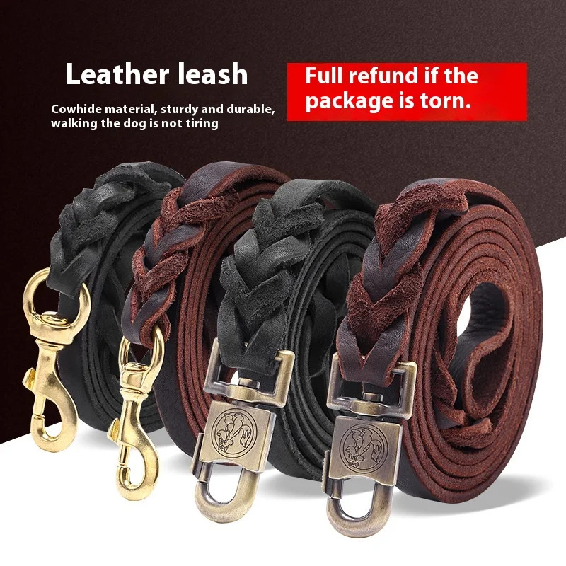 Hundeleine aus echtem Leder –  – Leather Strap Quick Release Bewertung und Preis